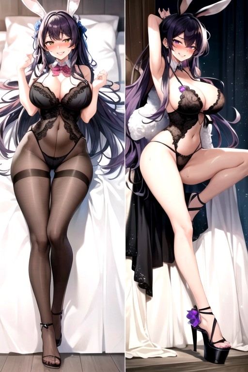 Split Screen, Modeling, Disgusted Hentai AI Porn