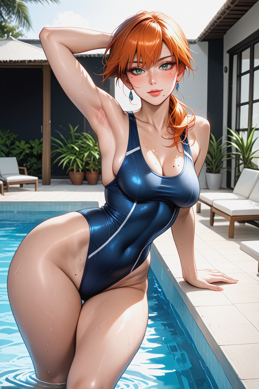Model Face, Ultra Hd, Extremely Wide Booty AI Porn