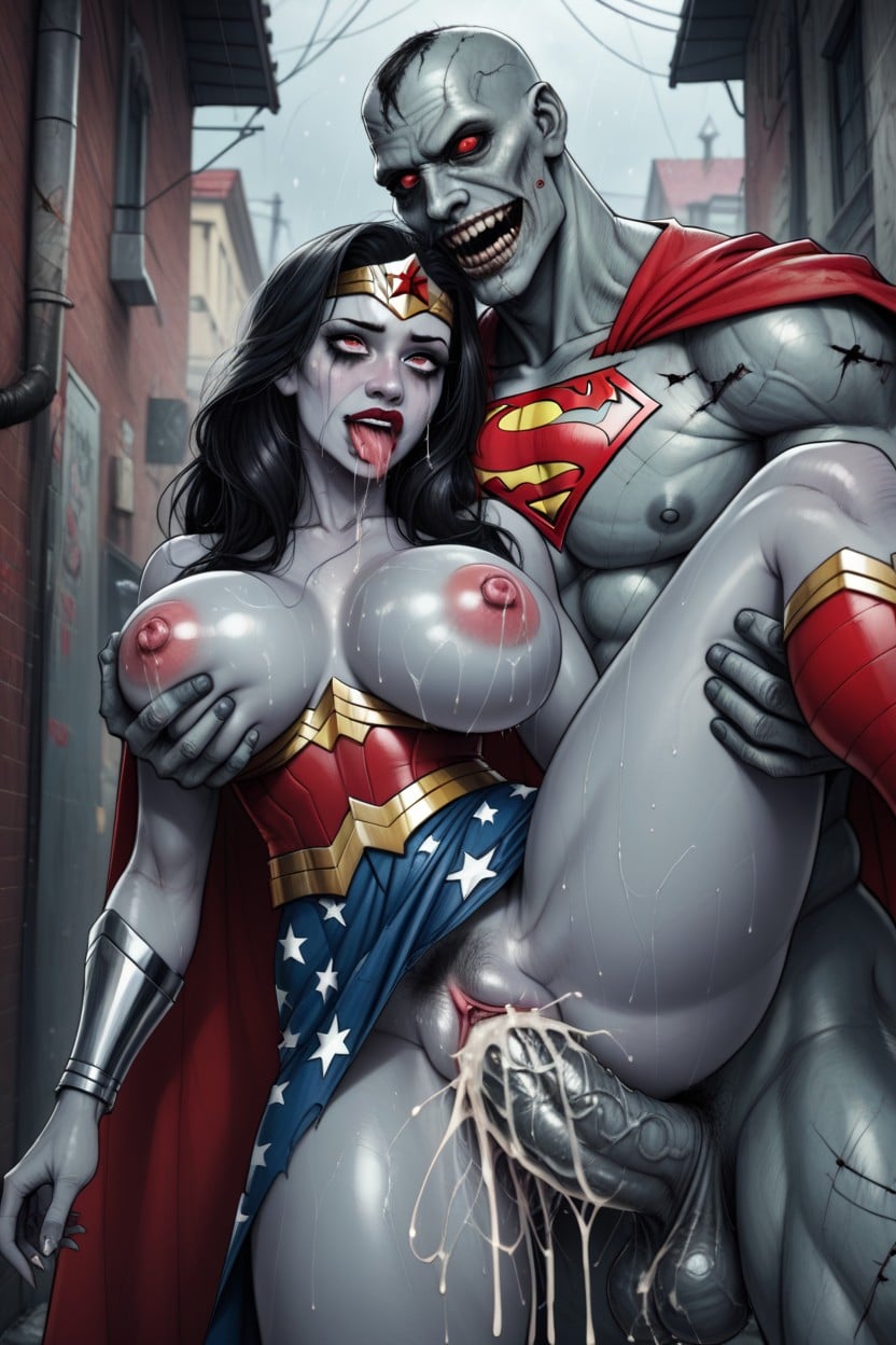 Red Evil Eyes, Baggy Eyes, Hard Cock AI Porn
