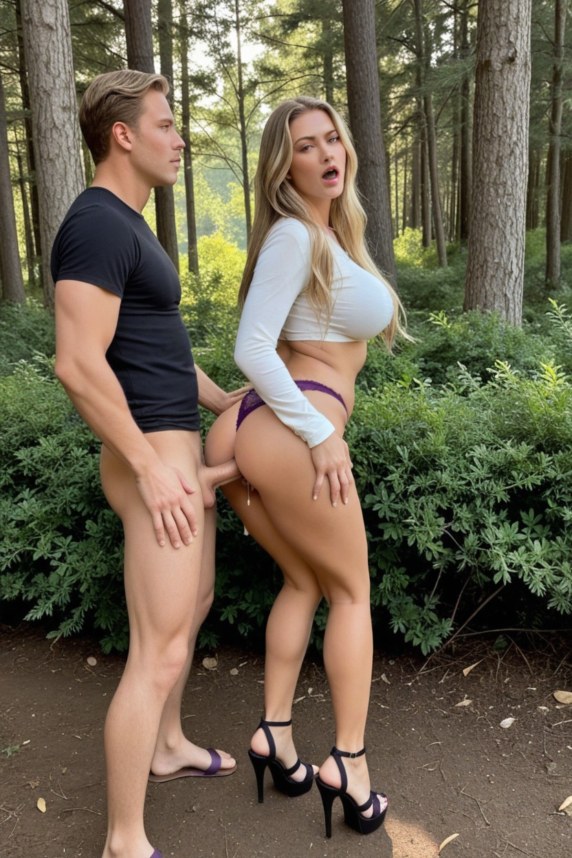 Blonde Hair, Full Body, Angry AI Porn