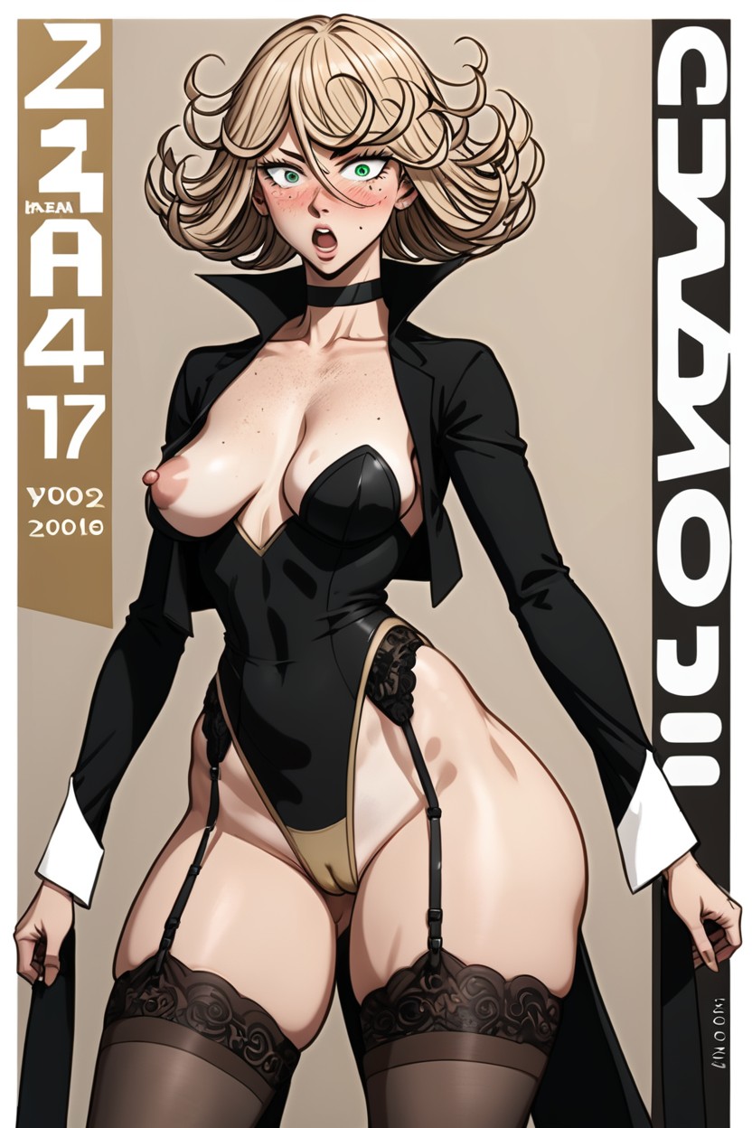 Magazine Cover, Cutie, Hyper Saggy Tits AI Porn