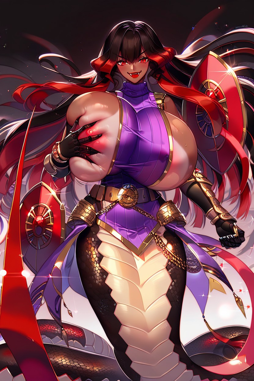 Azami From Pokmon" Cosplay, Front View, Huge Gold Belt Furry AI Porn