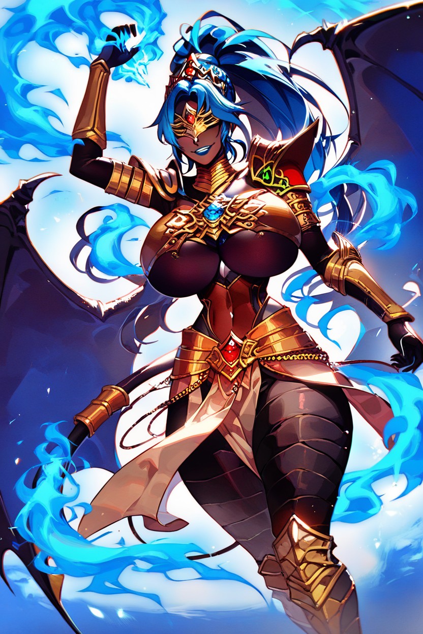 Urbosa Cosplay", Vampire, Colossal Hands AI Porn