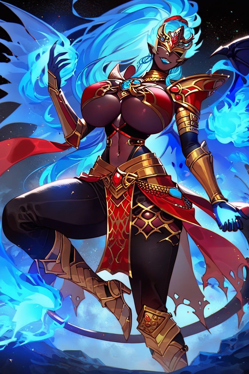 Nightmare Fuel, Black Dragon Tail, Belly Dancer AI Porn