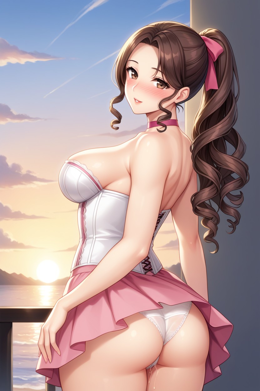 Curly, Corset, Person Hentai AI Porn