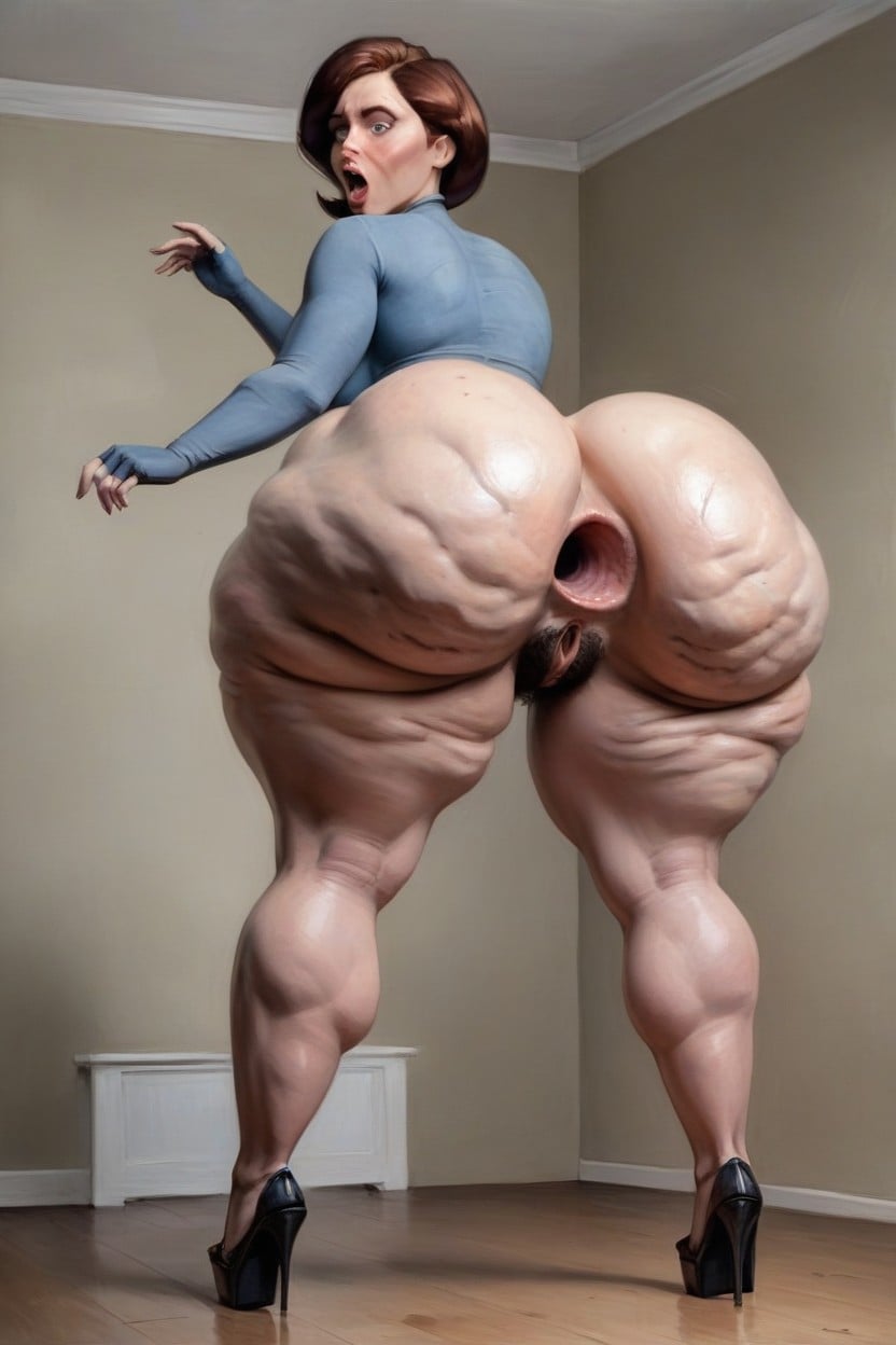 Cry, Veins On Thighs, Extremely Deep Anal Gap AI Porn