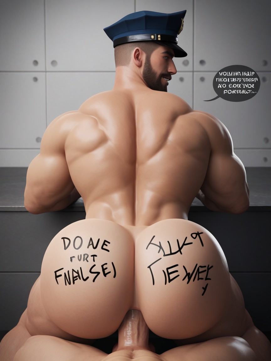 Bottom Killing Top With His Hole, Hole Is Powerful, Body Writing Pornografia gay com IA