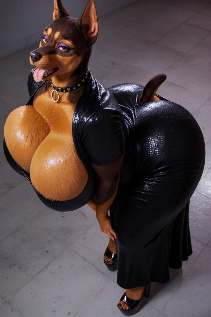 Deep Wedgie, Covered In Black Fur, Wedgie AI Porn