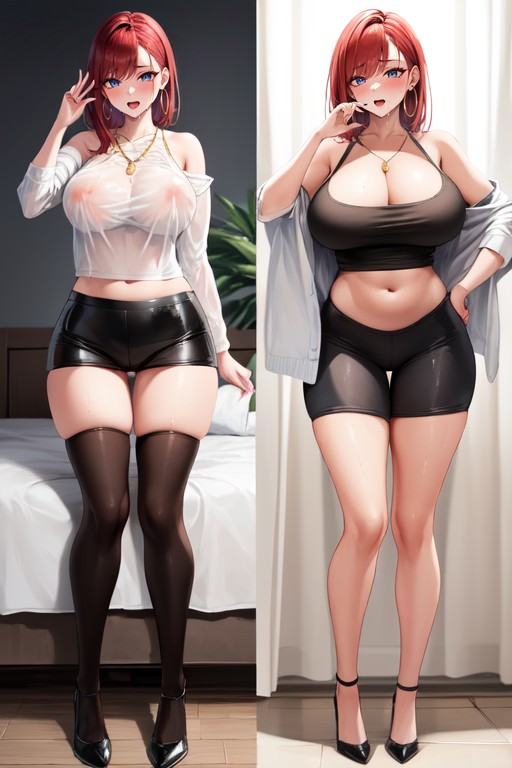 Drooling, Shiny Skin, Heart Shape Hentai AI Porn