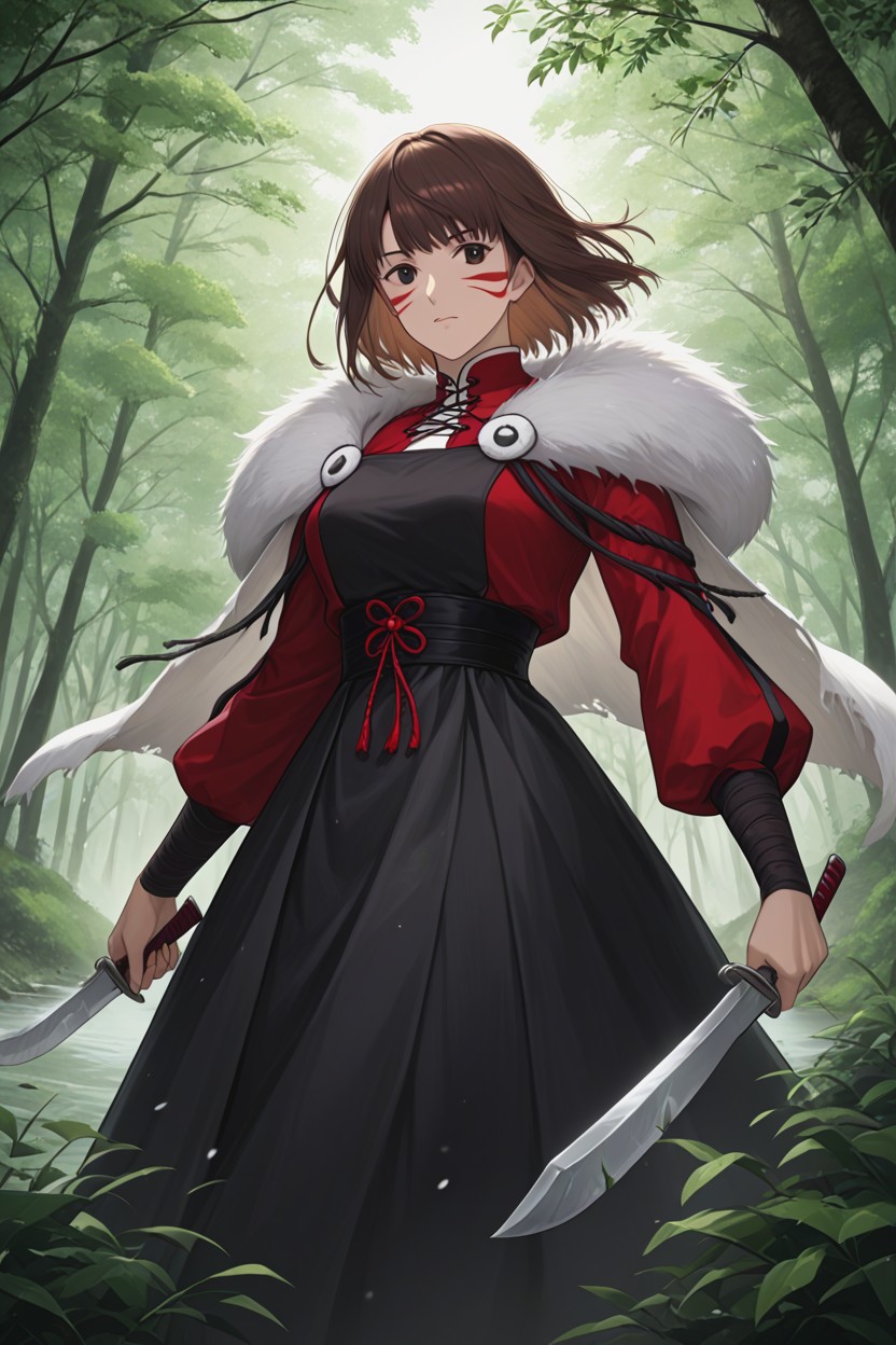 Bangs, Wind In Hair, Short Length Hentai AI Porn