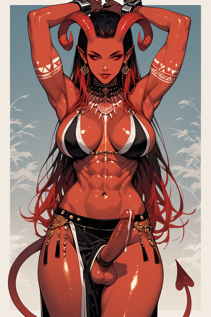 Devil, Demon Devil, Chained Neck Hentai AI Porn