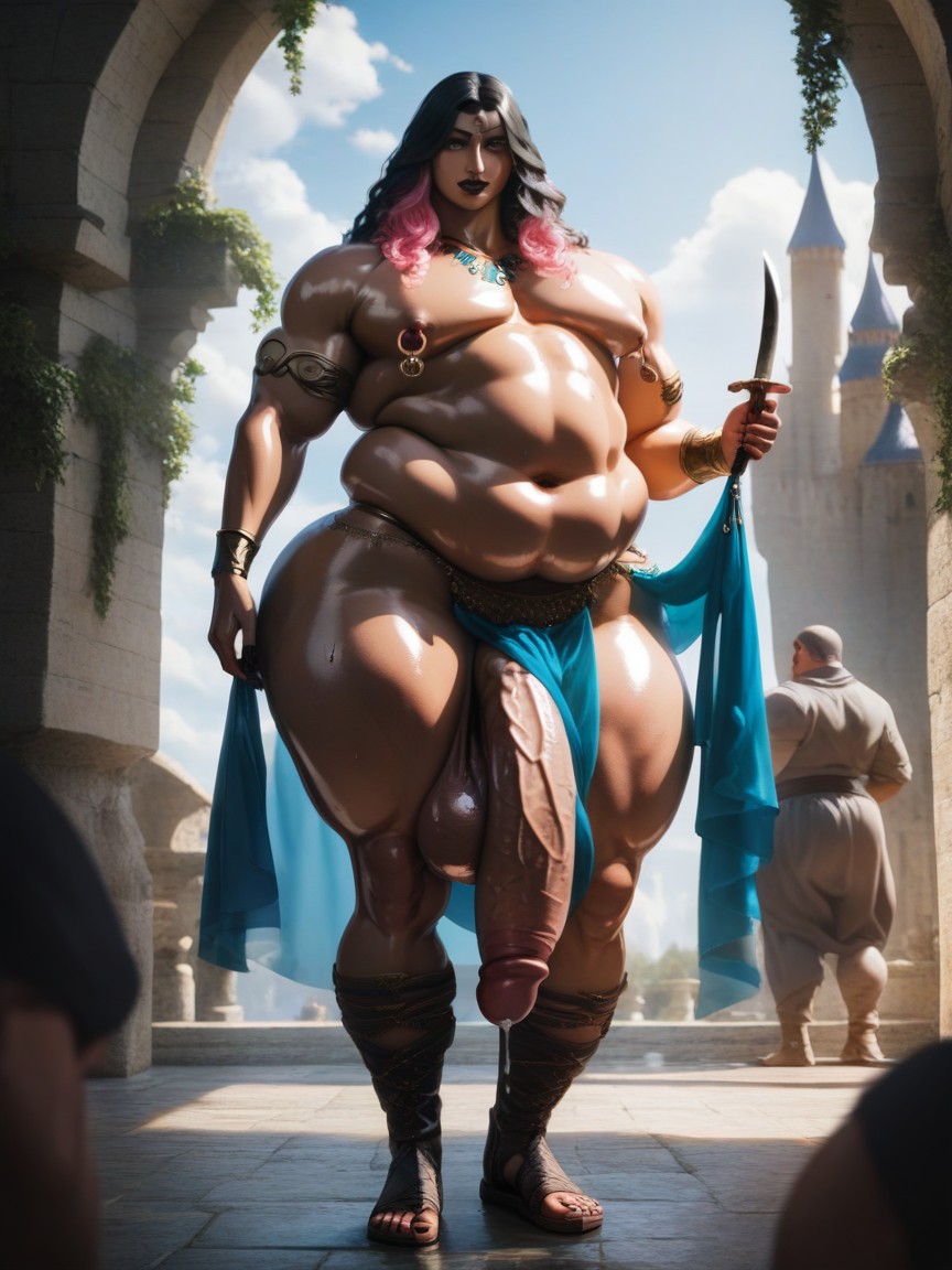 Curvy Body, Boots, Bangles AI Gay Porn