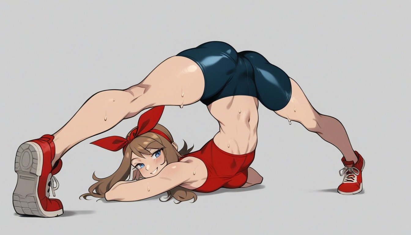 Thick Thighs, Proportional Body, Side View Hentai AI Porn