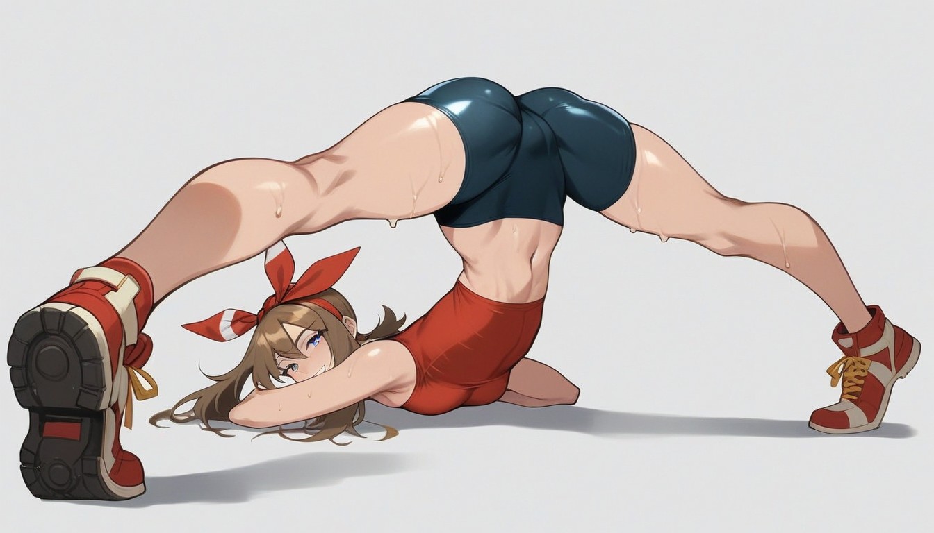 Soft Thighs, Brown Hair, Blue Eyes Hentai AI Porn