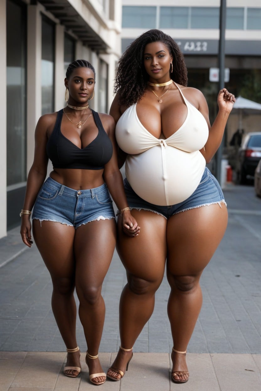 African, Bbw, Looking At Viewer AI Porn