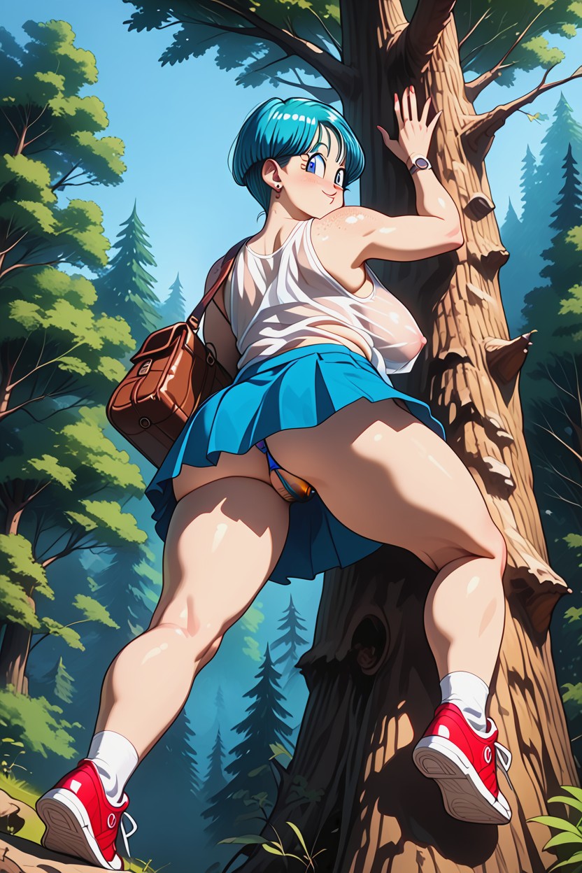 Natural Breast, Freckles, Sneakers Hentai AI Porn