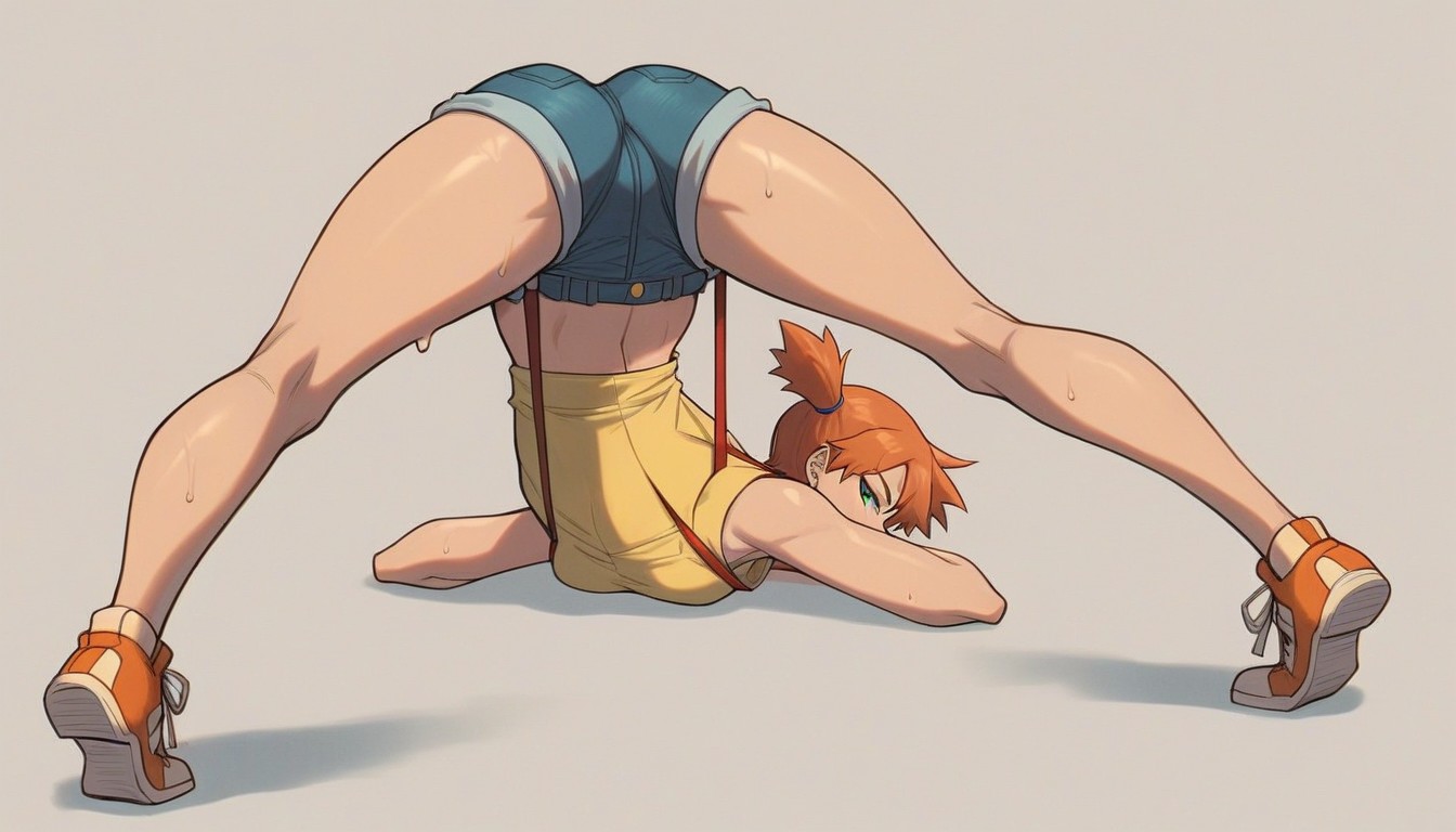 Expression, Jeans Shorts, Solo Female Hentai AI Porn
