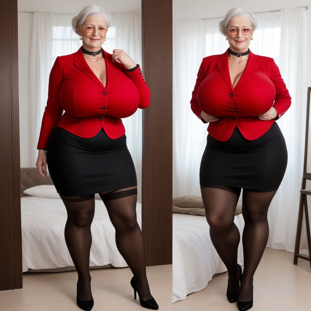 60+, Choker, Embarrassed AI Porn