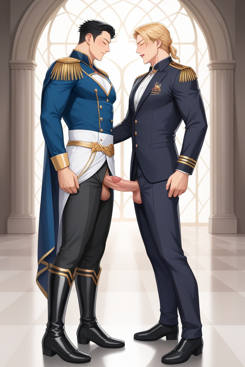 Open Fly, Medium, Full Body AI Gay Porn