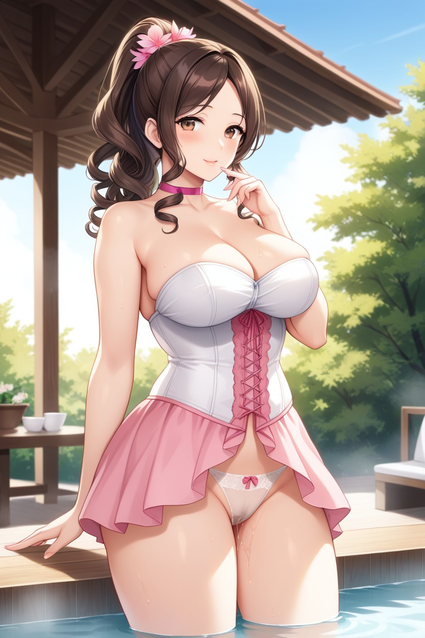 Very Low Rise Skirt, Person, Pussy Juice Hentai AI Porn