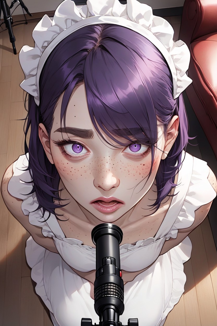 Long Hair, Close Up, Nervous Face Hentai AI Porn