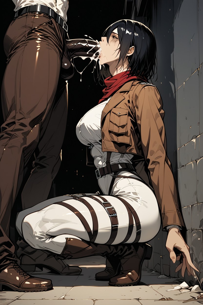 Cum In Mouth, Cum Dripping, Full Body Hentai AI Porn