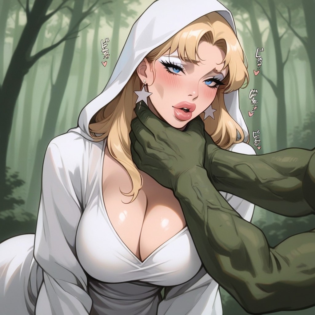 White Hood, Bimbo, Licking AI Porn