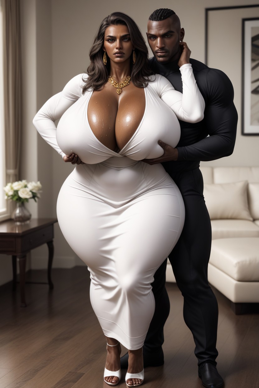 2 People, African, 25+ AI Porn