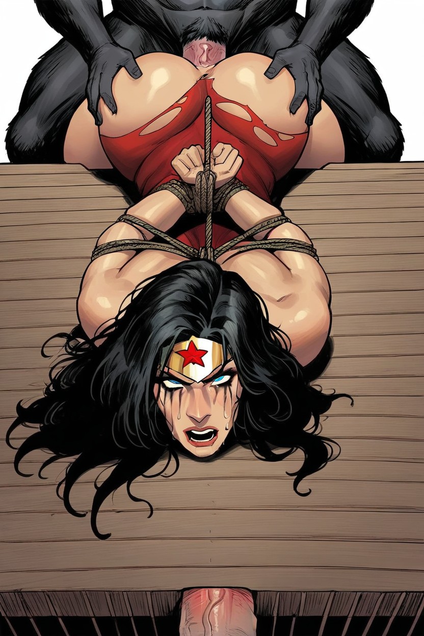 Eyes Rolling, Cock Thrusting Into Woman, Wonder Woman AI Porn