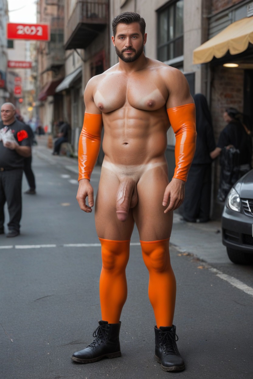 Latex Arm Sleeves, Dawn, Only Male AI Gay Porn
