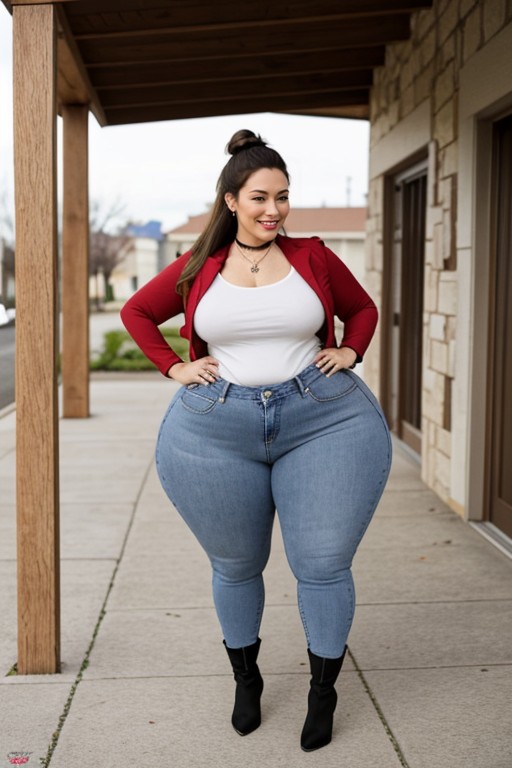 Big Thick Thighs, Ryan Smiles, Italian Hispanic White AI Porn