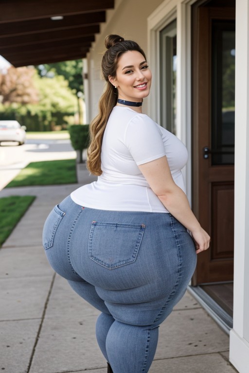 Seductive, Curvaceous, Gigantic Ass AI Porn