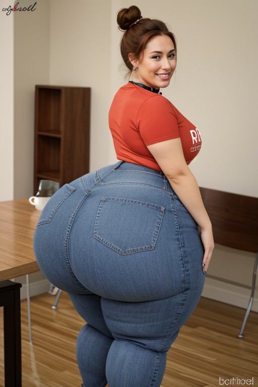 Huge Ass, Extra Thick Bbw, 30+ AI Porn