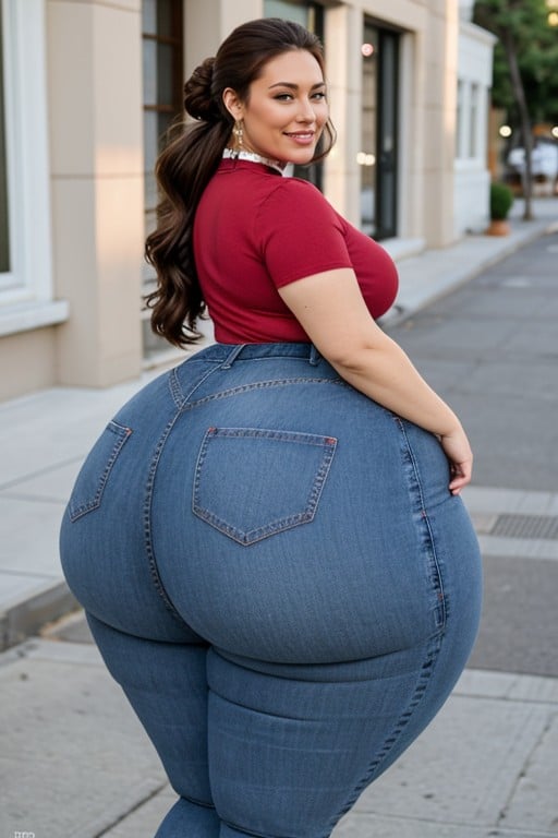 Long Hair, Long Length Hair, Extremely Hyper Thick AI Porn