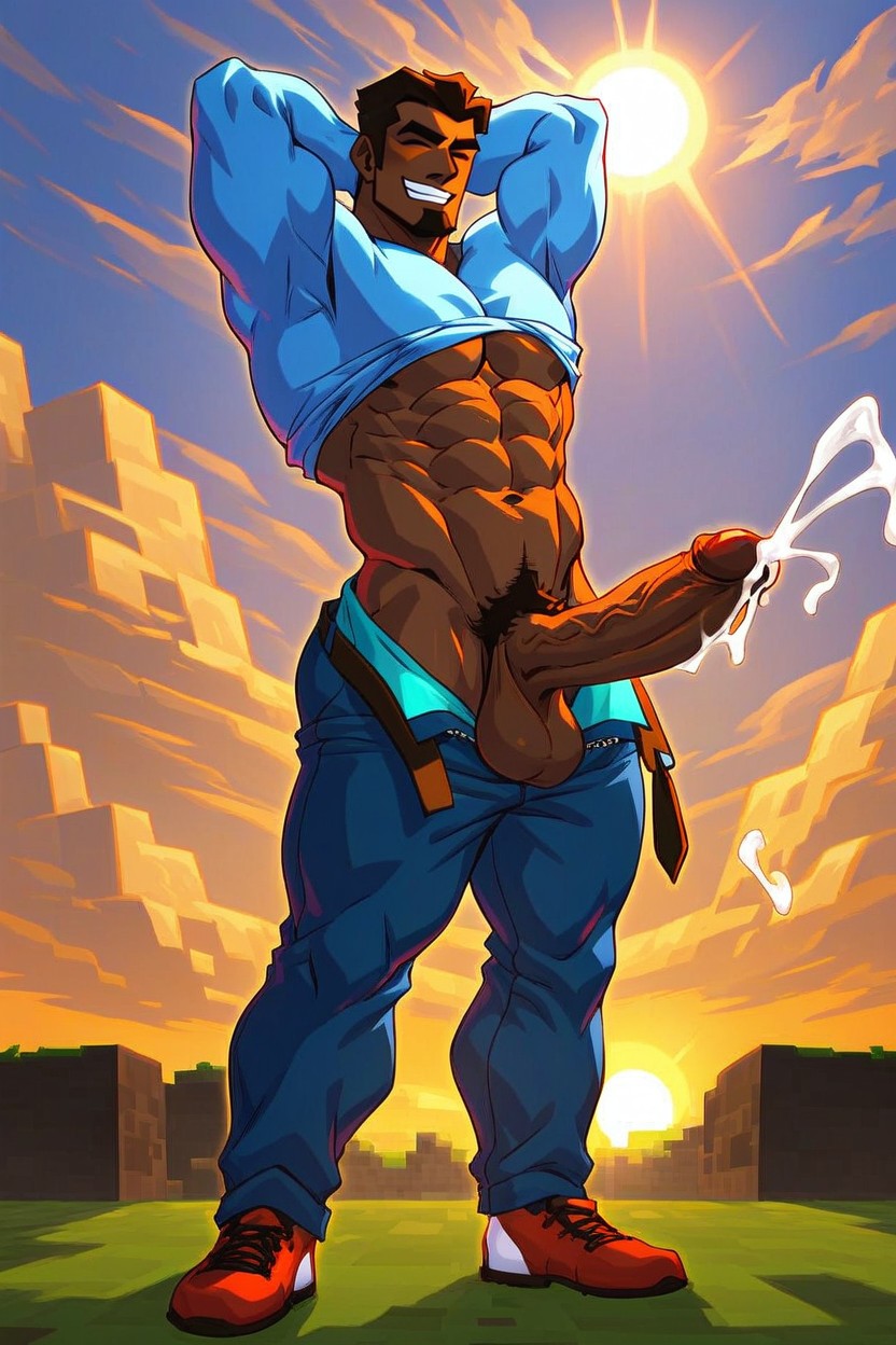 Smile, Human, Muscular Body AI Gay Porn