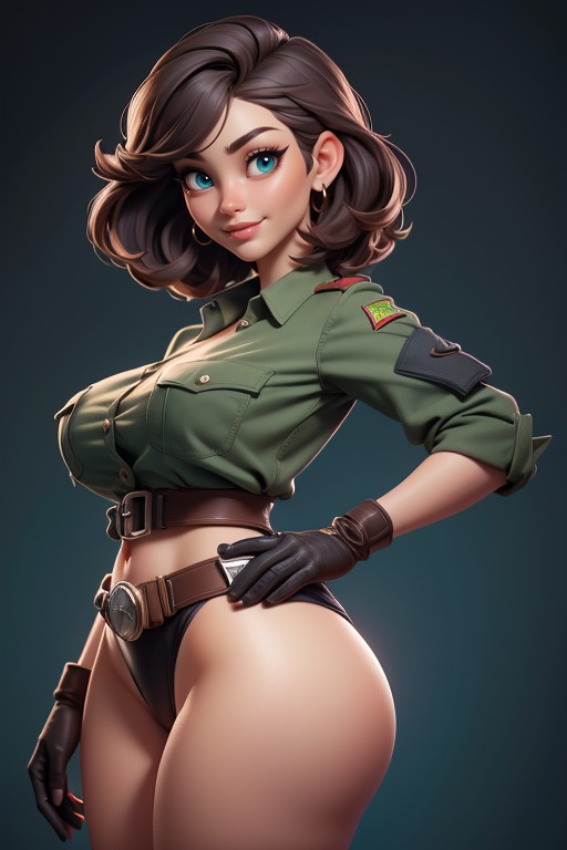 Super Punk Rock Style Hair, Tall, Thick Hentai AI Porn