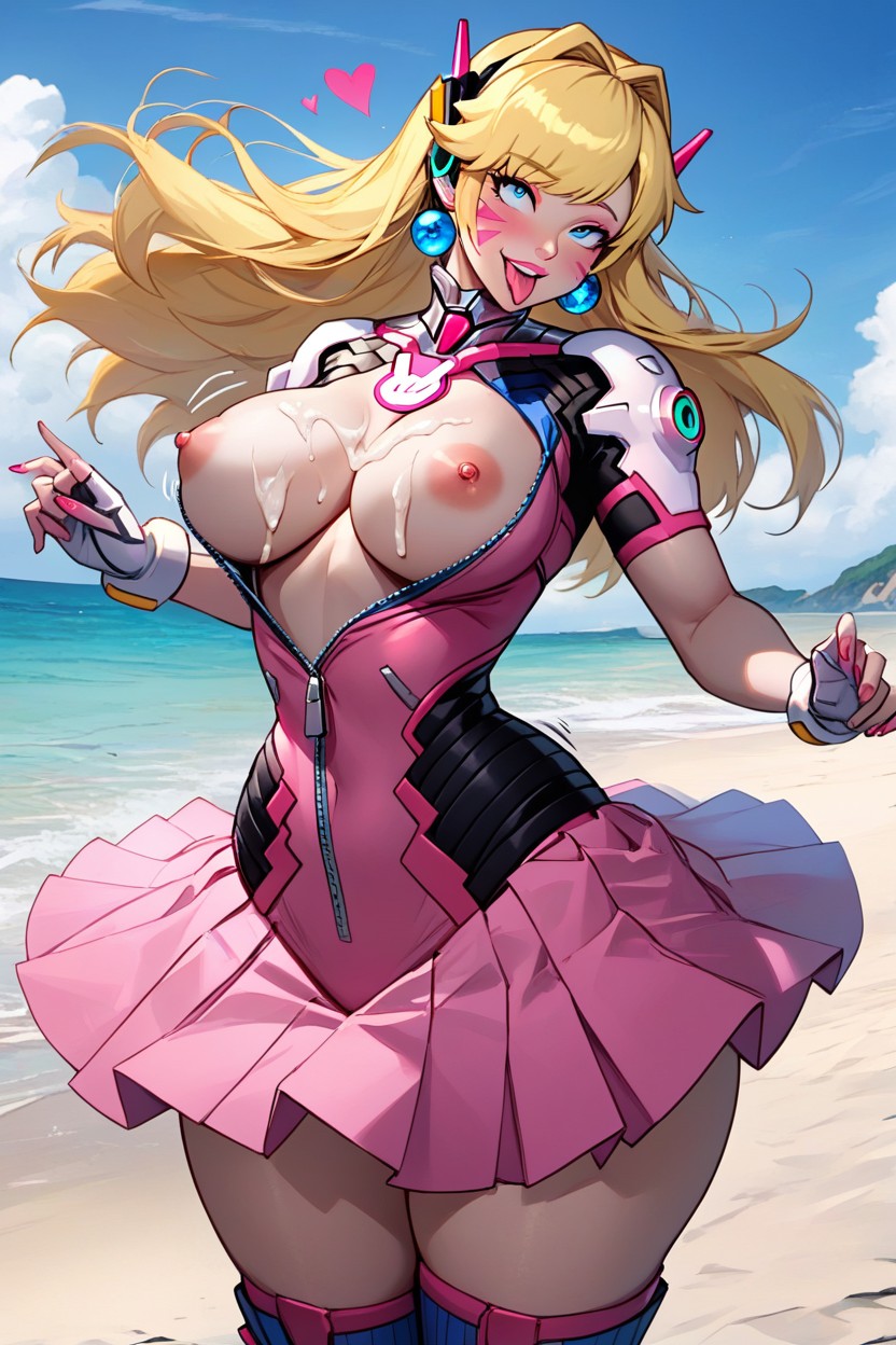 Ahegao, Massive Hips, Big Breasts AI Porn