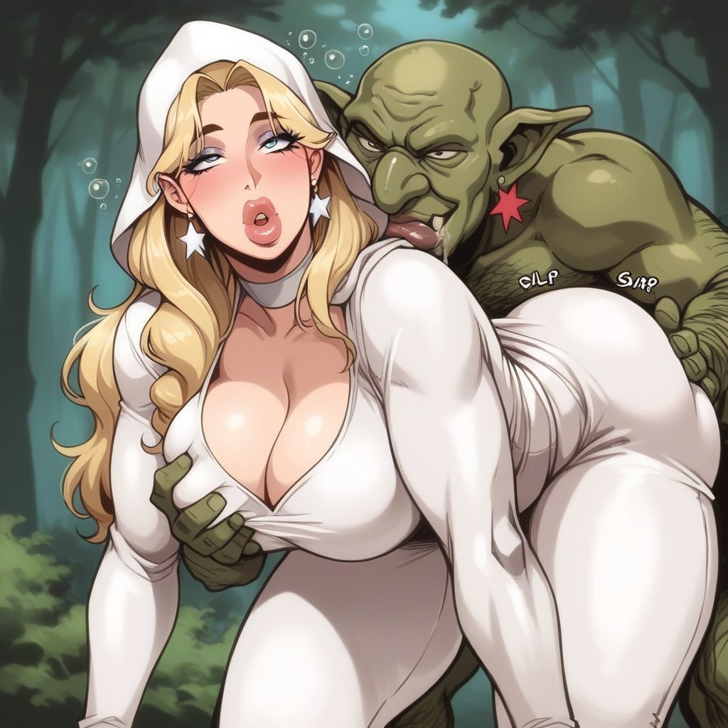 Full Lips, Cleavage, Star Earrings AI Porn
