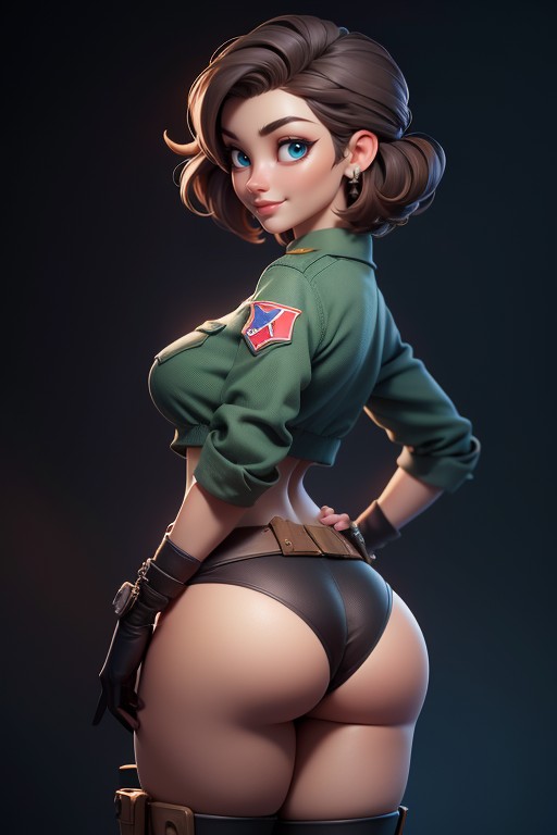 Thick Thighs, Sexy And Confident Smile, Tall Hentai AI Porn