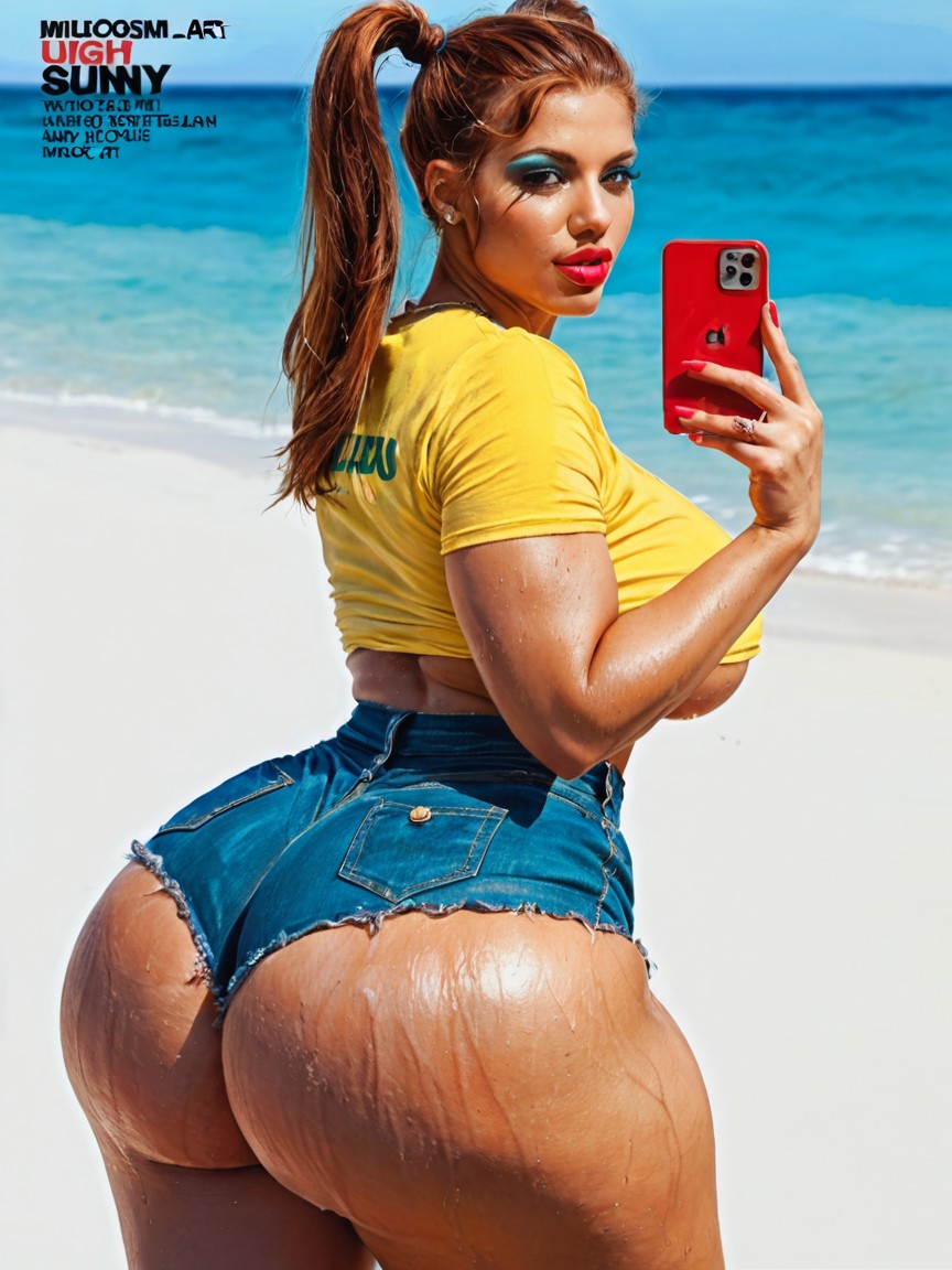 Thick Lips, Hyperrealistic Details, Slightly Sweaty AI Porn