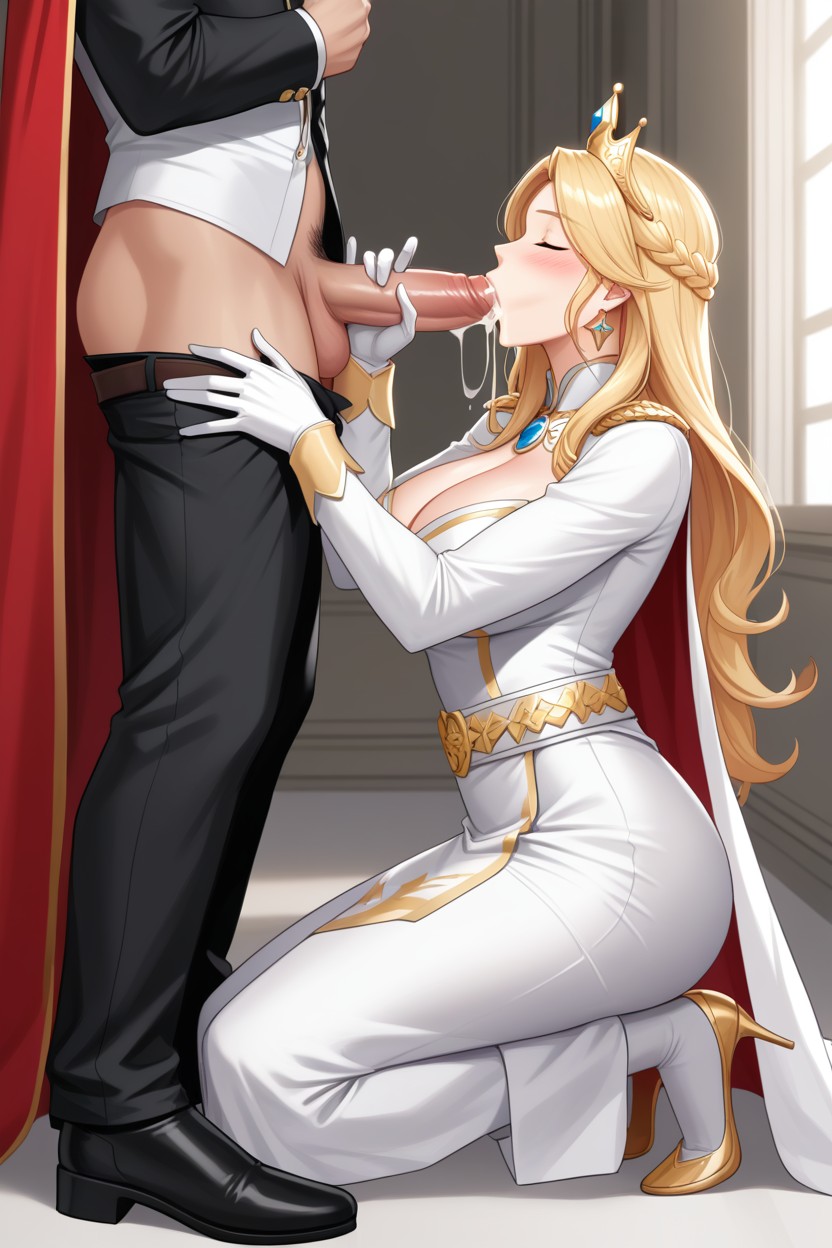 Palace Interior Background, Princess, Light Skin AI Gay Porn
