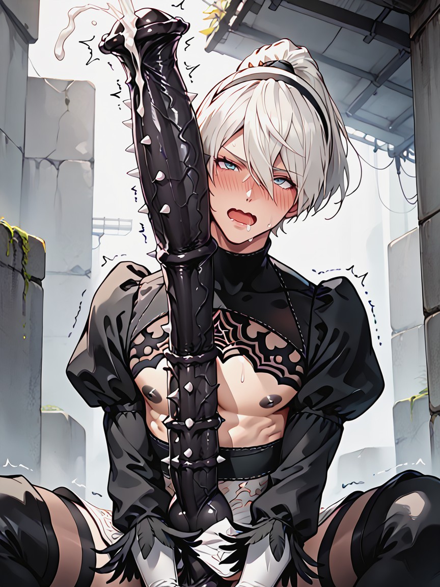 Saggy Testicles, Otoko No Ko, Tight Kimono Suit AI Gay Porn