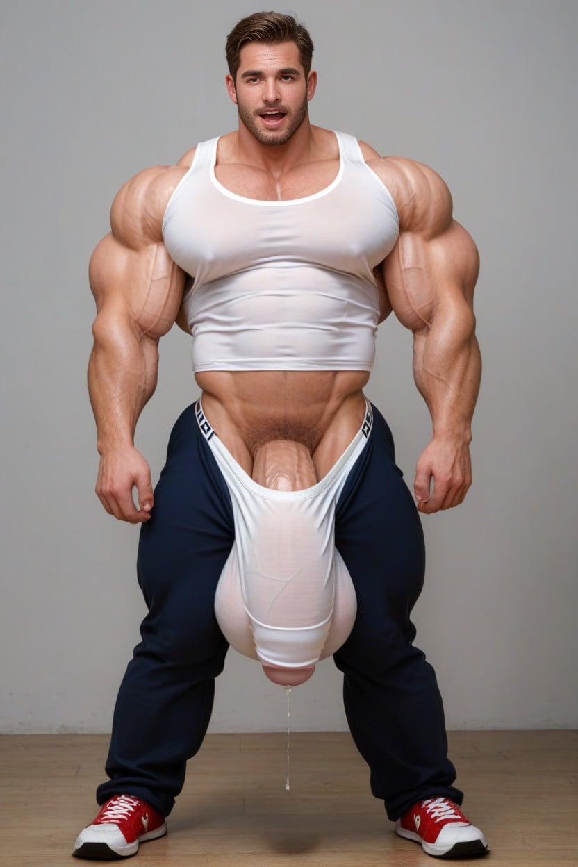 Xxl Cock, Front Facing Camera, Huge Pecs AI Gay Porn