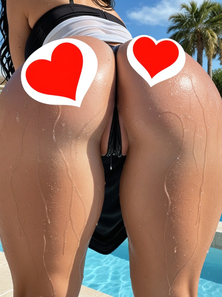 Ultra Detailed Face, Wet Night Mood, Wet Pink Pale Skin AI Porn