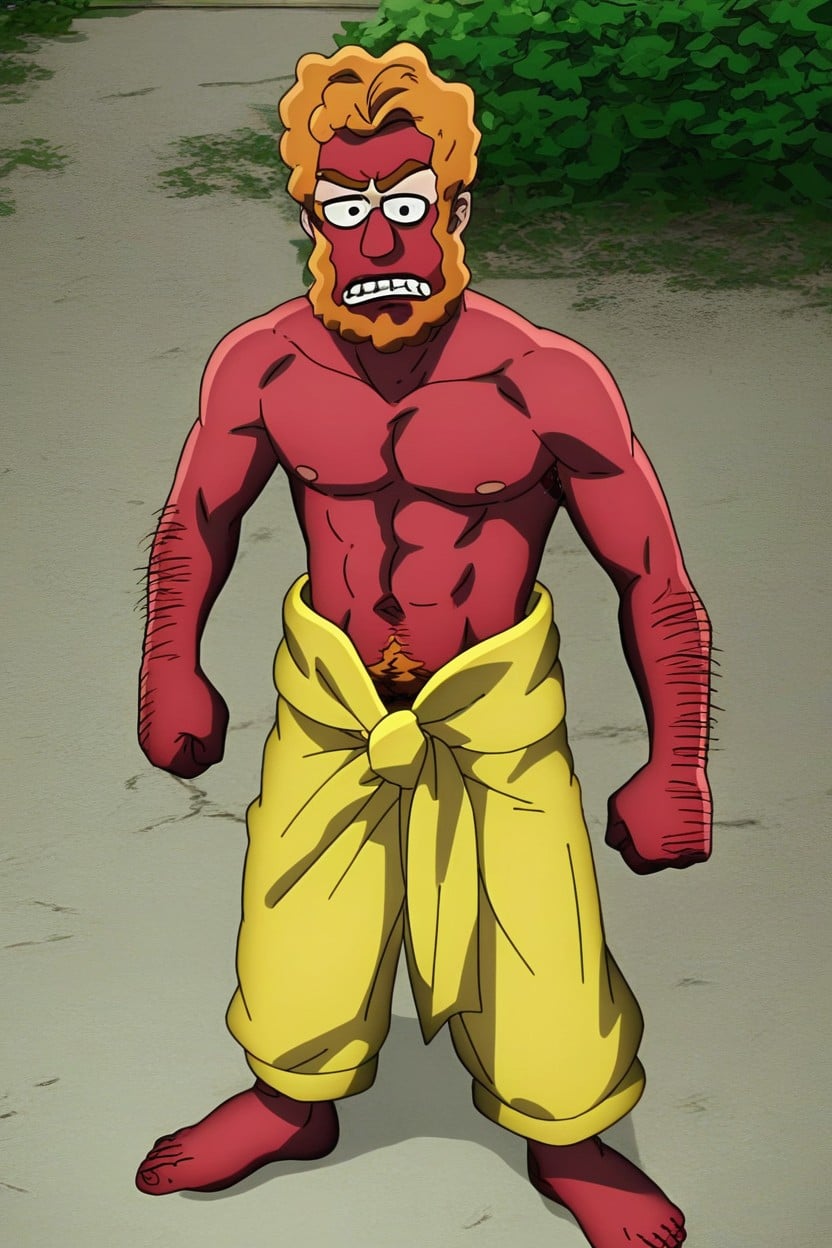 Shaggy, Groundskeeper Willie From The Simpsons, Lean Body AI Gay Porn