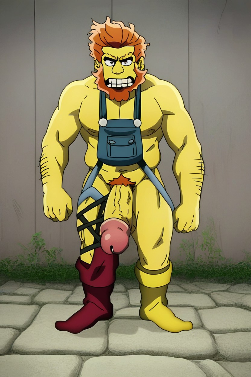 Shirtless, Beard, Caricature AI Gay Porn