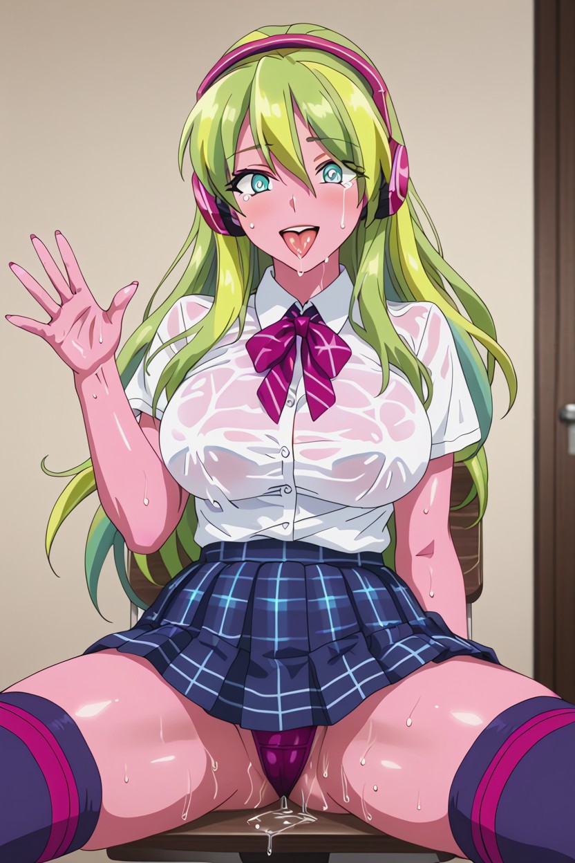 Turquoise Eyes, 25+, Huge Round Ass Hentai AI Porn