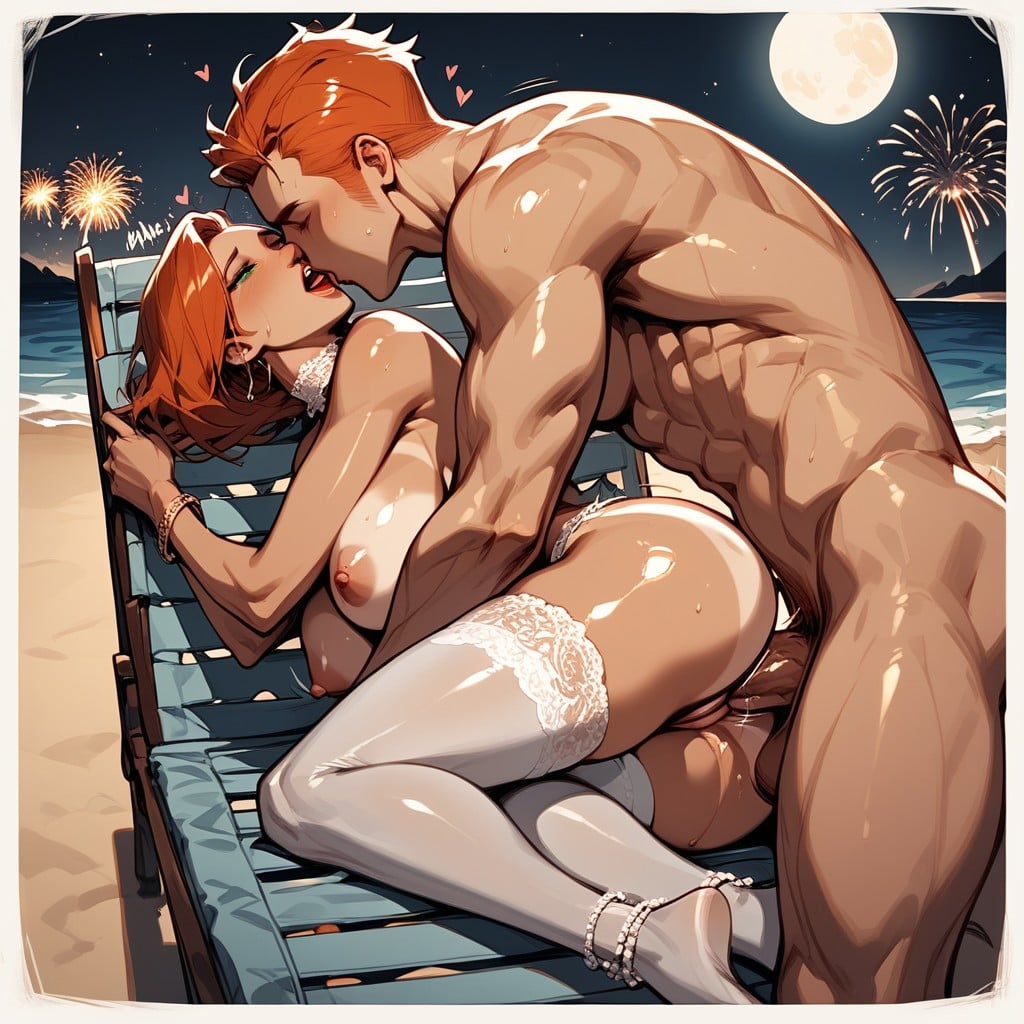 Tan Lines, Thrusting Motion Action, Desperate Face Hentai AI Porn