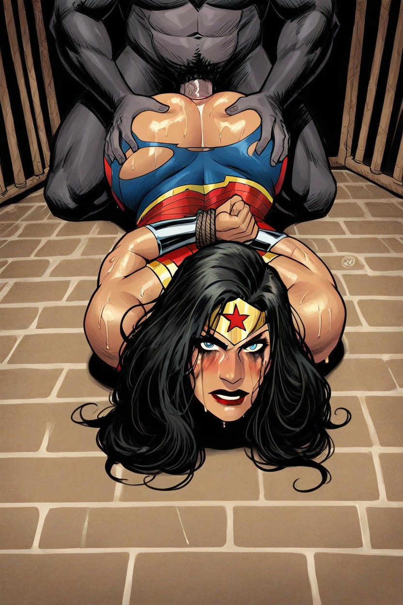 Pubic Hair, Wonder Woman, Small Ass AI Porn