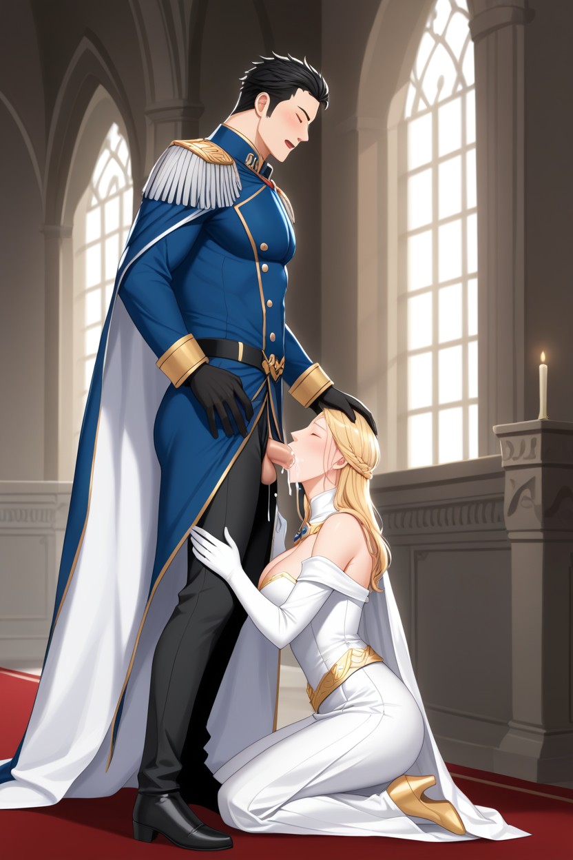 Royal Cape, Wide Shoulders, Closed Eyes AI同性恋黄片